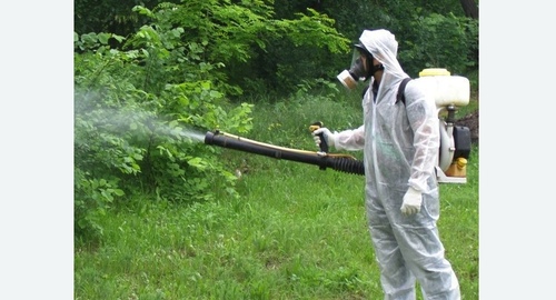 Дезинфекция территории от клещей. Лабытнанги