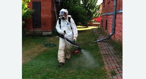 Обработка территории от клещей. Лабытнанги